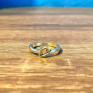 Silver James Avery “C” initial ring